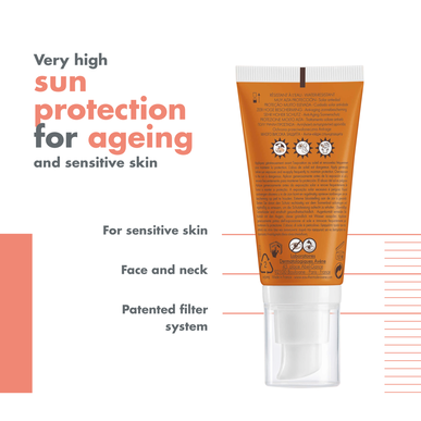 Avène Sun Care Anti-aging Känslig Hud SPF50 Solskyddsmedel Ansiktskräm 50ml