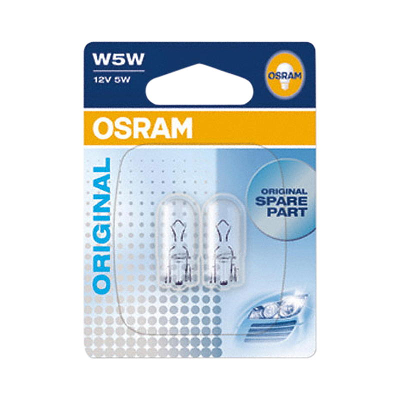 Osram Bilpære 2-pak LED, W5W Eftermontering