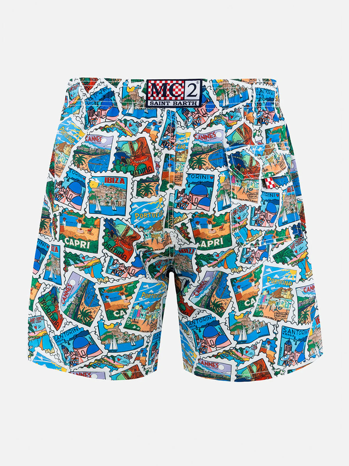 Costume da bagno da uomo Gustavia lunghezza media con stampa mix di ca