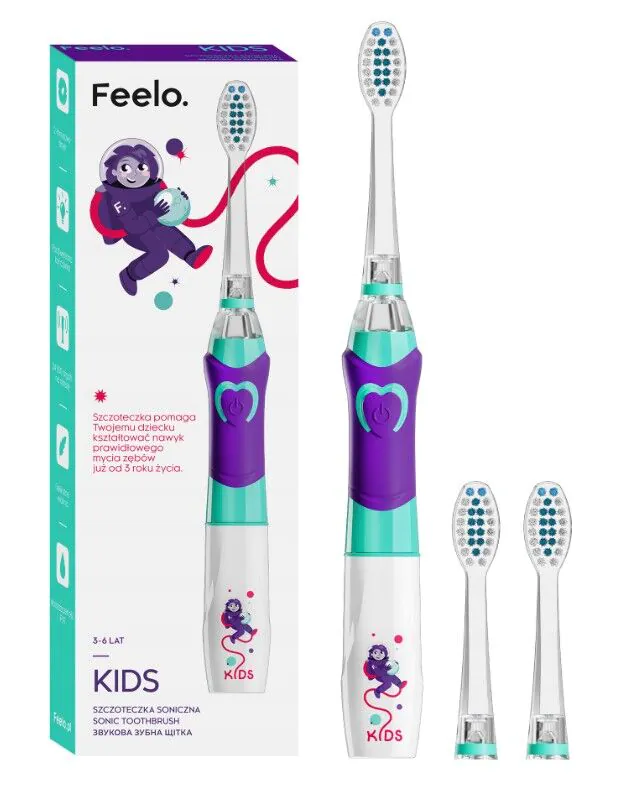 FeeloSzczoteczka soniczna dla dzieci 3-6 lat