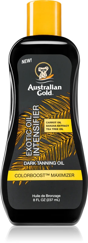 Negovalno olje Australian Gold Exotic Intensifier za čudovito porjavelost in zdravo kožo
