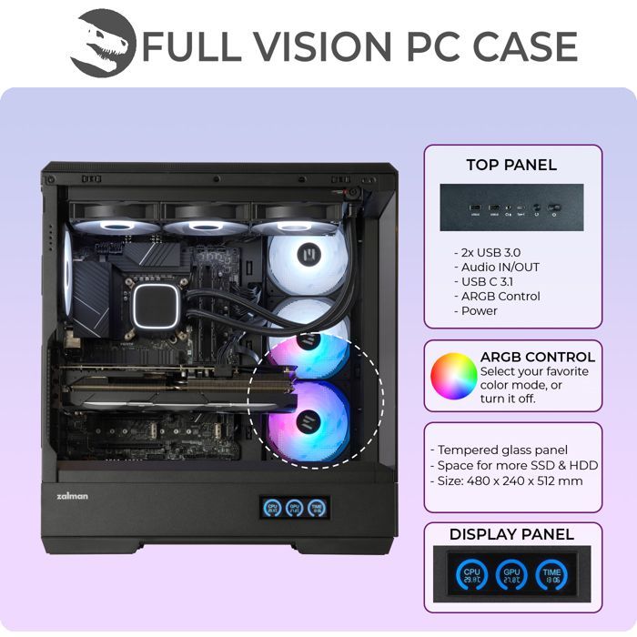 Sedatech PC Gamer Pro Watercooling XL Vision • Intel Core Ultra 9 285K • RTX5090 • 128Go DDR5 • 4To SSD M.2 • Windows 11