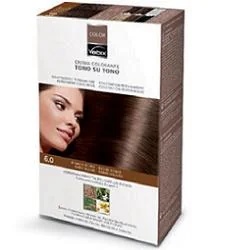 VEBIX Vebix Color Tinte Permanente Natural para el Cabello 6.0 Rubio Oscuro 1 juego