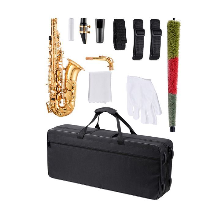 Saxofón alto - DUOKU - JAS-201 - Mi bemol - Latón resistente - Incluye estuche, boquilla y correas