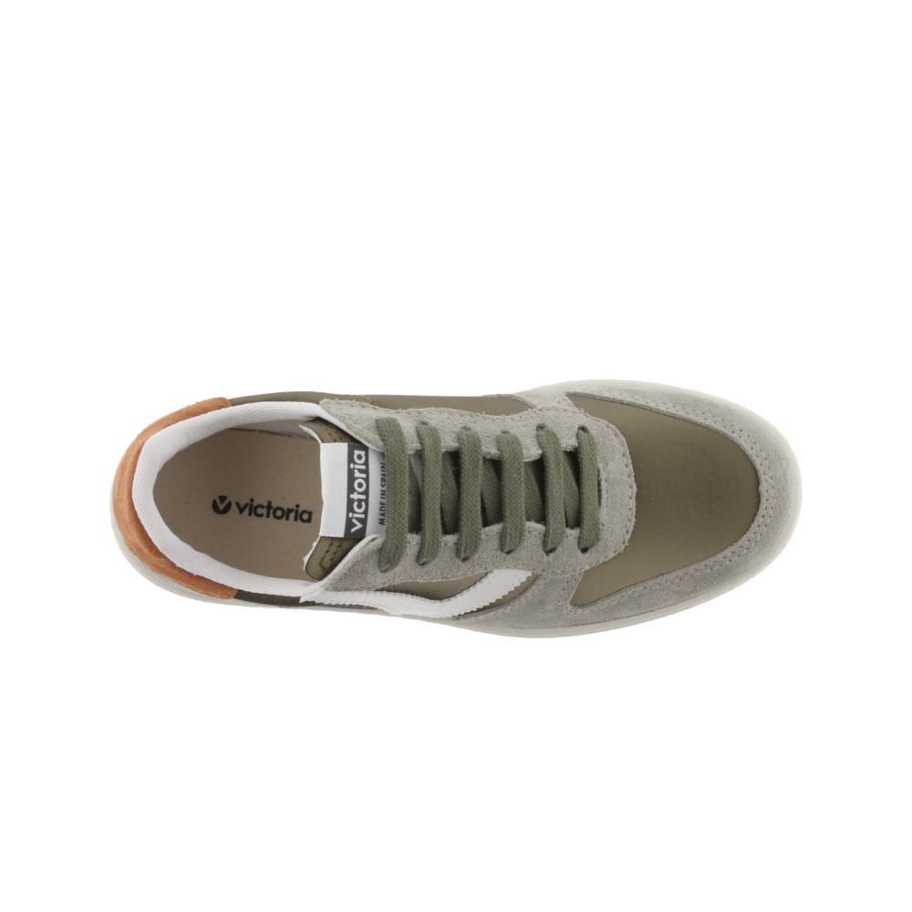 Zapatillas De Nylon Metal Victoria Madrid Con Piezas De Serraje Y Logotipo En Contraste