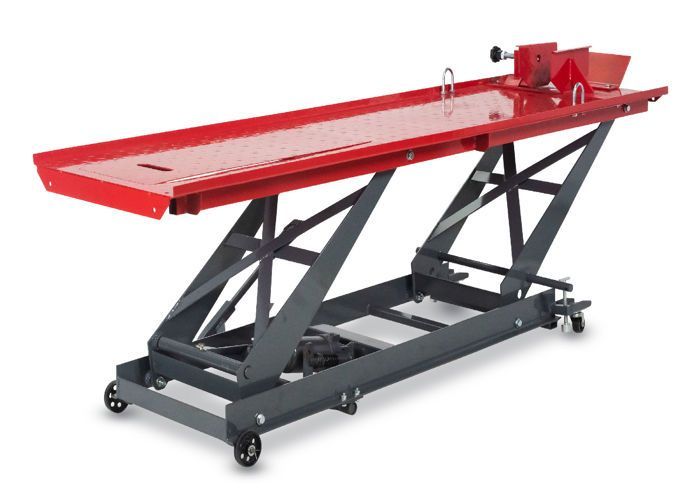 Mobile manual/mechanical motorcycle lift 450kg 2150x520 mm MW Tools TPSL420