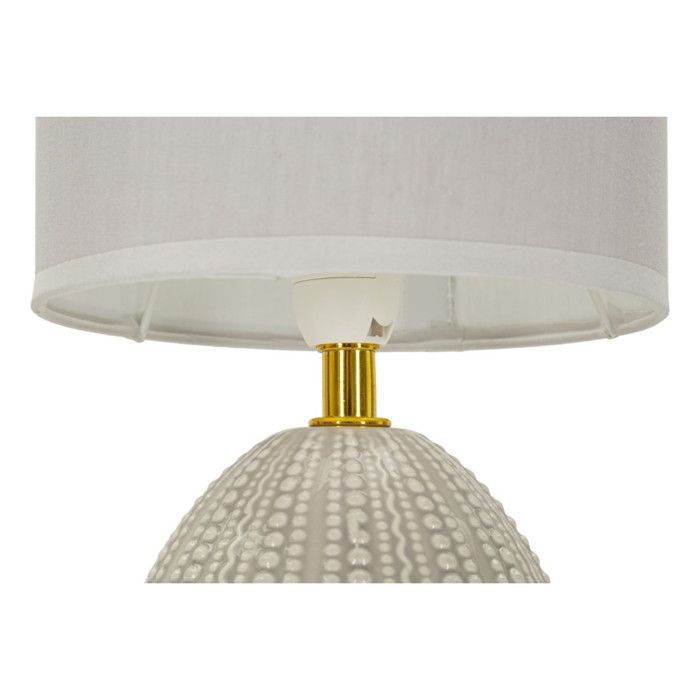 Lampe à poser en céramique et métal Flavi 15 x 30.5 cm gris