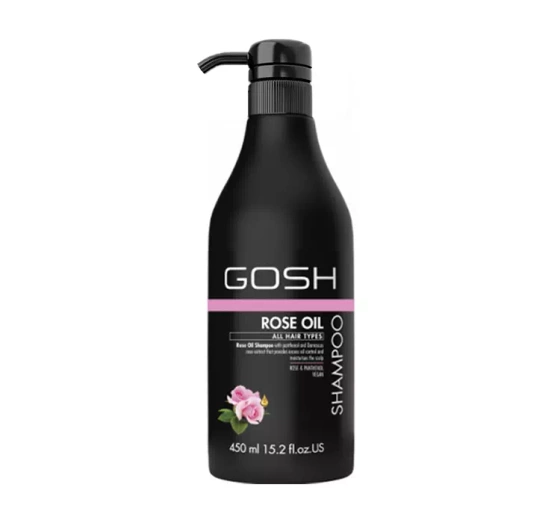 Gosh Rose Oil wegański szampon do włosów przetłuszczających się 450 ml