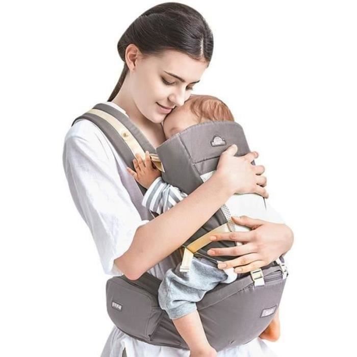 Portabebés 4 en 1 (delantero y trasero), mochila transpirable para senderismo, ideal para vacaciones deportivas, apto para bebés de 0 a 36 meses - Gr 3c0c7