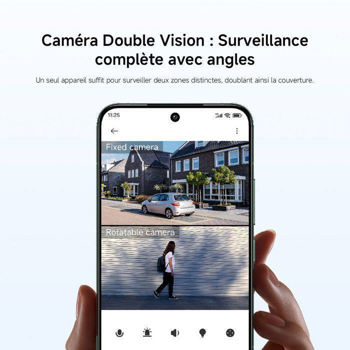 Caméra de surveillance - Xiaomi - CW500 - Double objectif 4 MP - Vision nocturne couleur - IP66 étanche