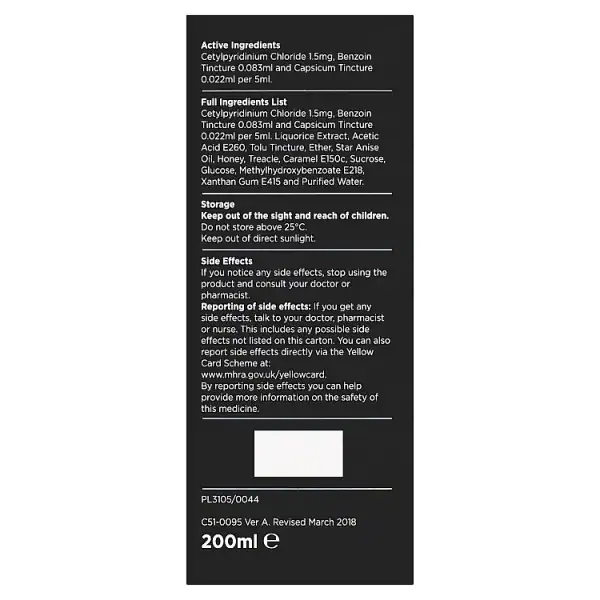 Jarabe para la tos Superdrug Triple Acción 200 ml
