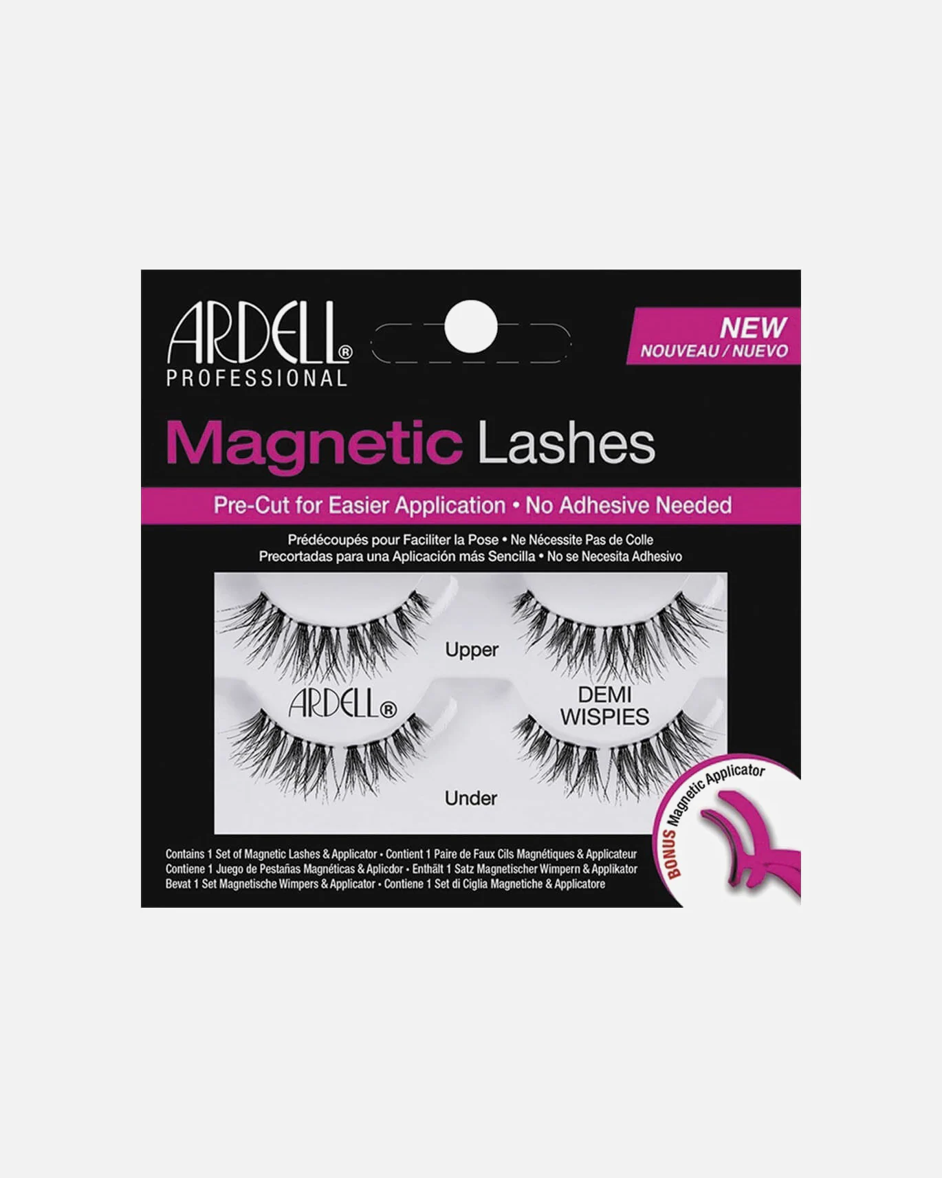 Ardell Faux-cils magnétiques double franges Pre-Cut Demi Wispies
