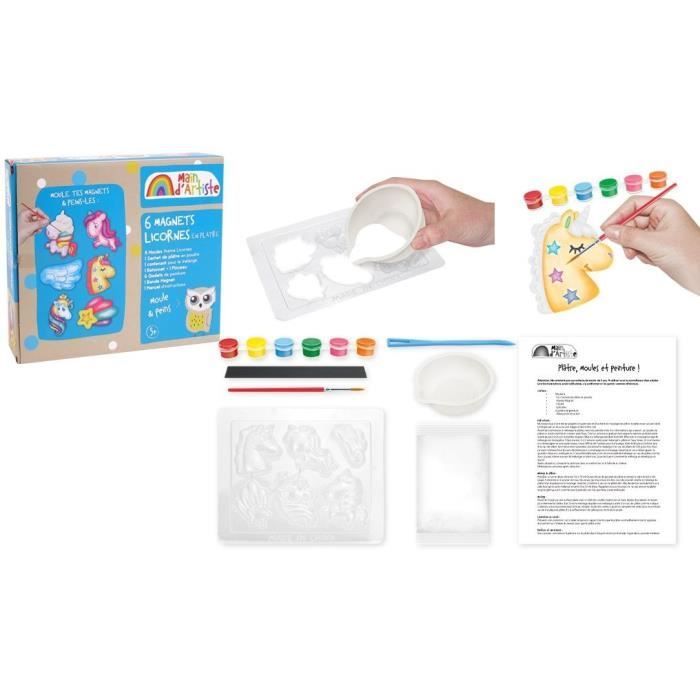 Kit de création de magnets Licorne - Loisir Créatif - MAIN D'ARTISTE - Dès 5 ans
