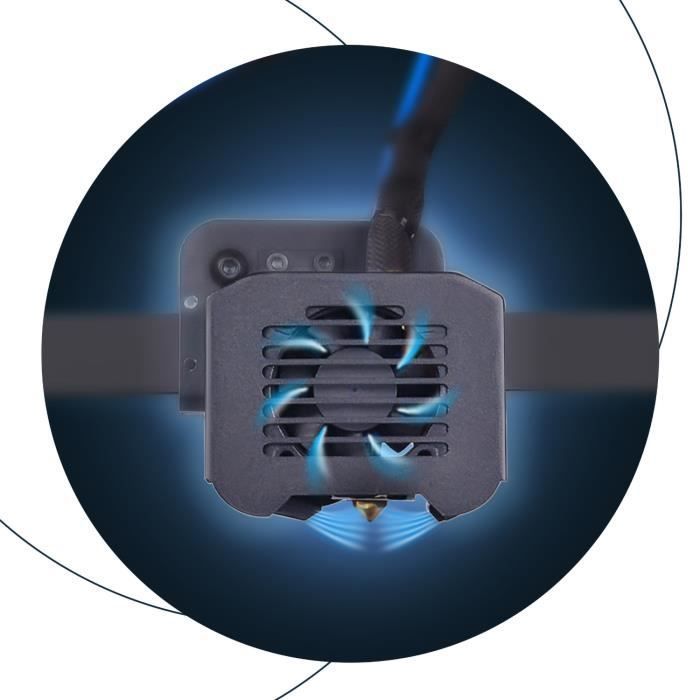 FDMLONGER LK5 PRO Imprimante 3D FDM Faible Bruit 20-150mm/s avec Écran Tactile Couleur de 4,3''