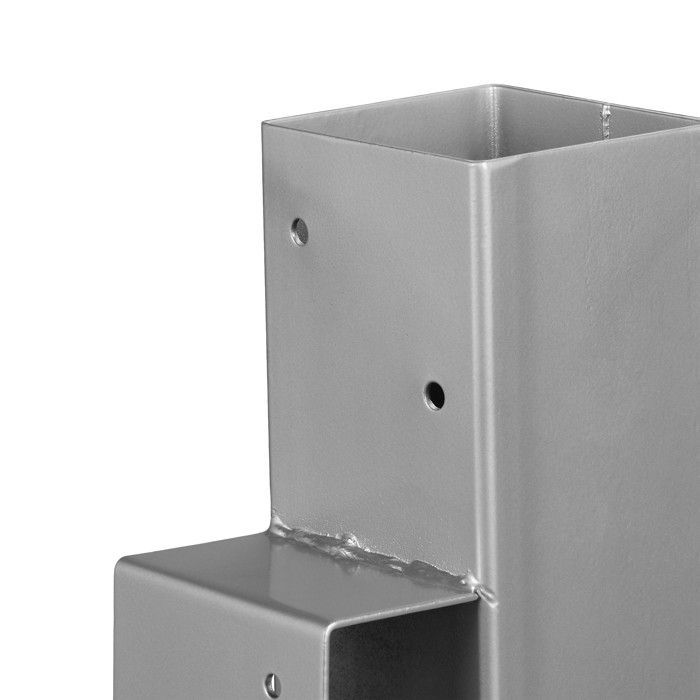 Soportes para leña Relaxdays 2, crea tu propio soporte para leña, metal, plata