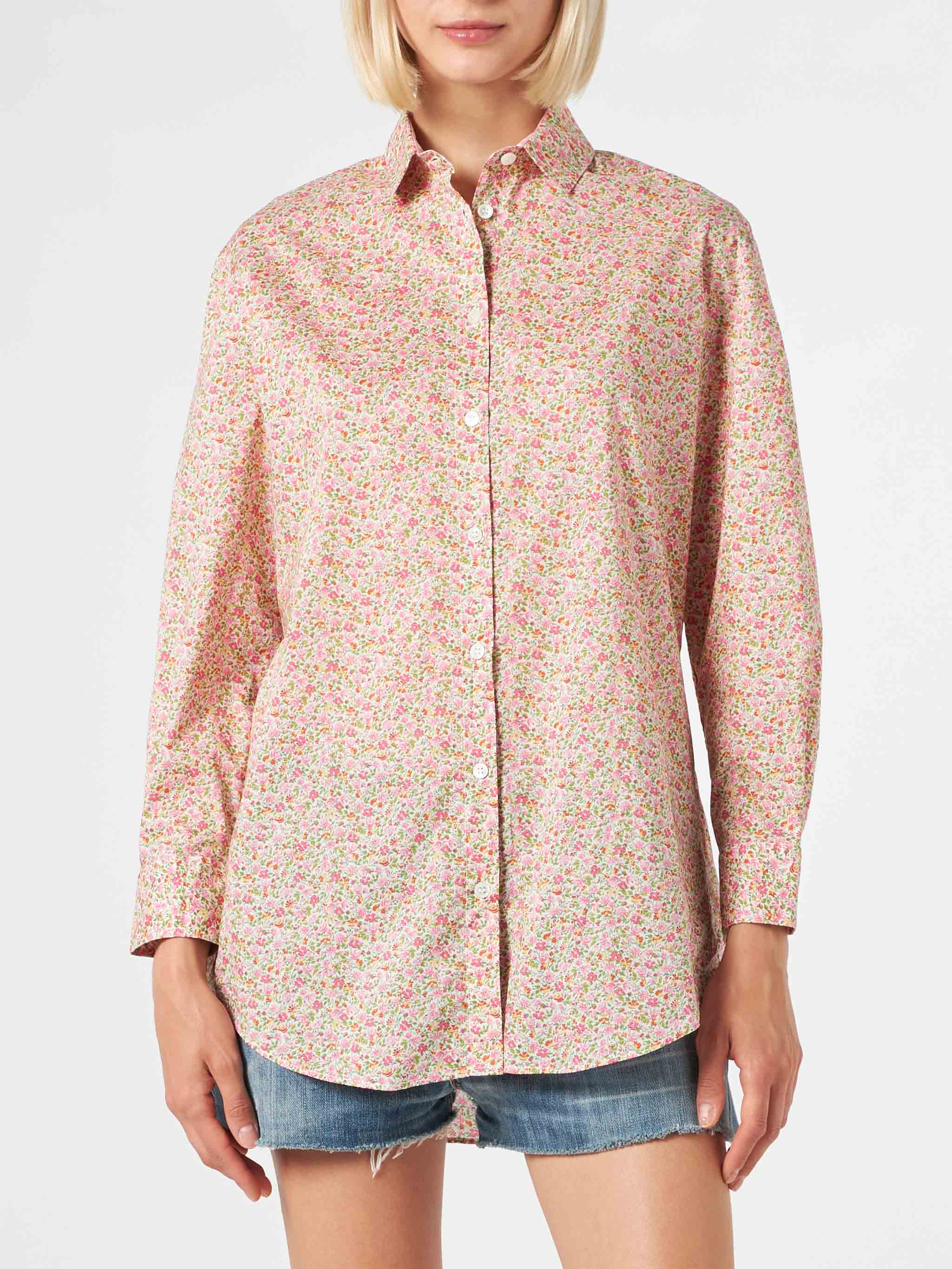 Camicia Brigitte in cotone con stampa fiori Liberty | EDIZIONE SPECIAL