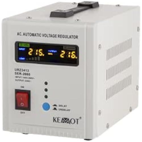 Automatic voltage regulator - Kemot - SER-2000 - 2000 W - White - Electric