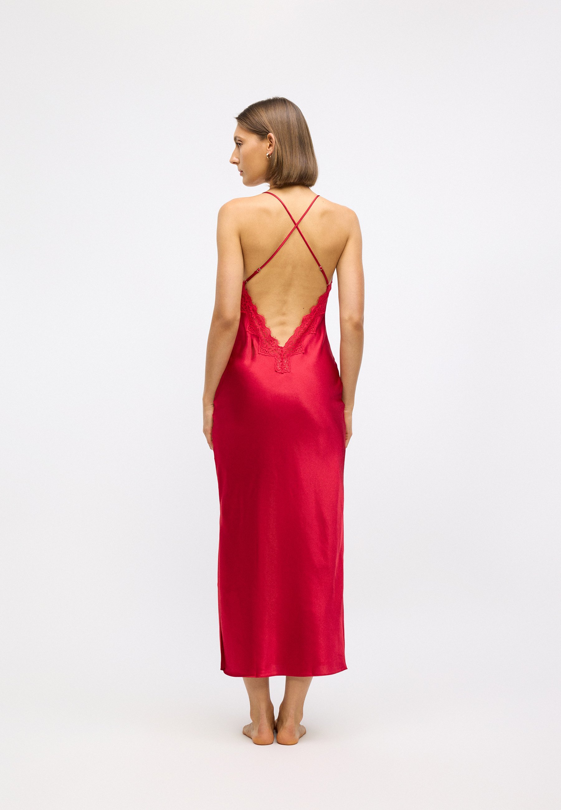 Hunkemöller LONG MYA - Nachthemd - rot