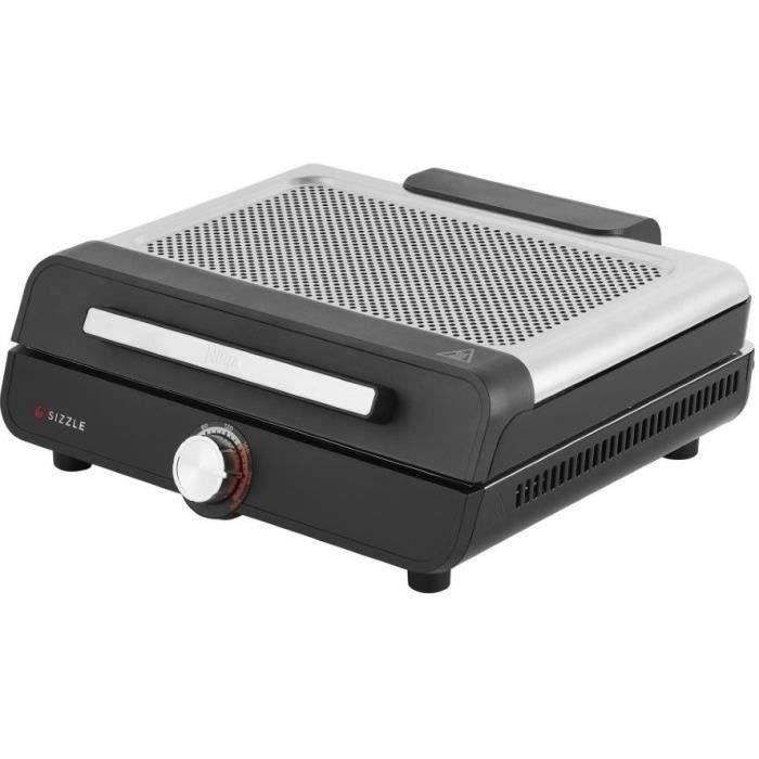 NINJA Grill und Grillplatte - Sizzle GR101EU - Oberfläche 34x8x13,5cm - Bis zu 260°C