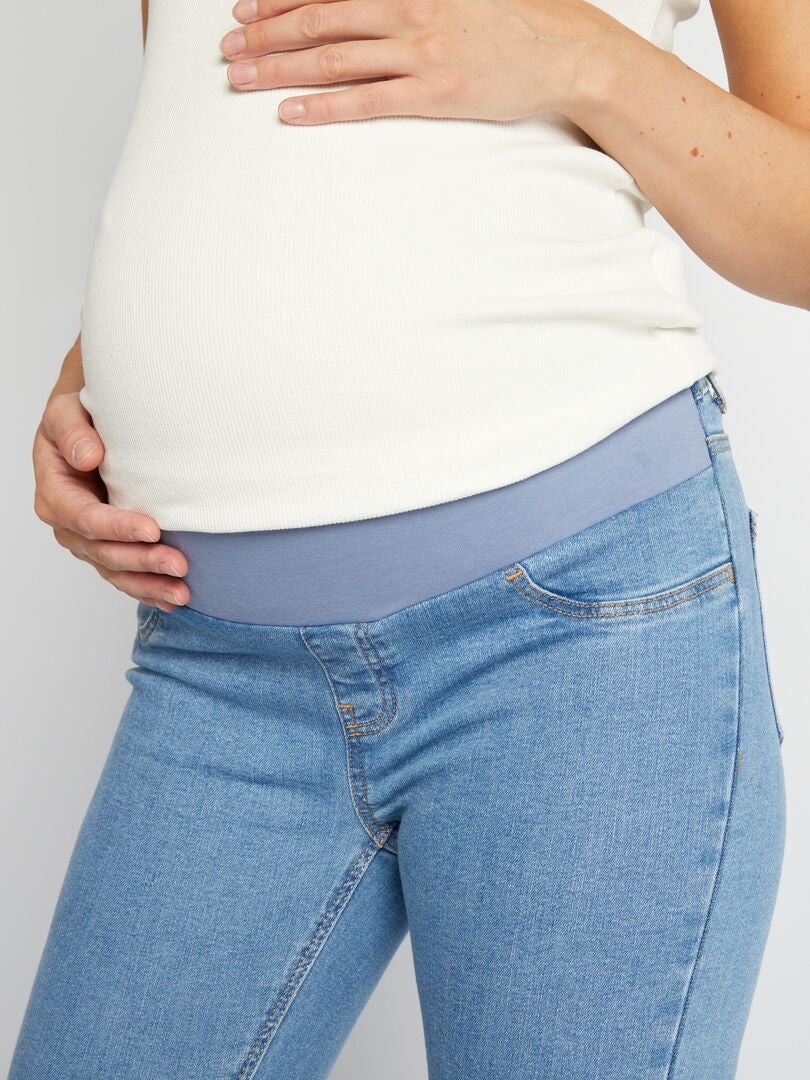 Stretch skinny jeans voor zwangere vrouwen - blauw