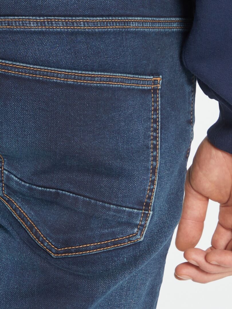 Pantalones vaqueros ajustados elásticos - Talla L30 - AZUL