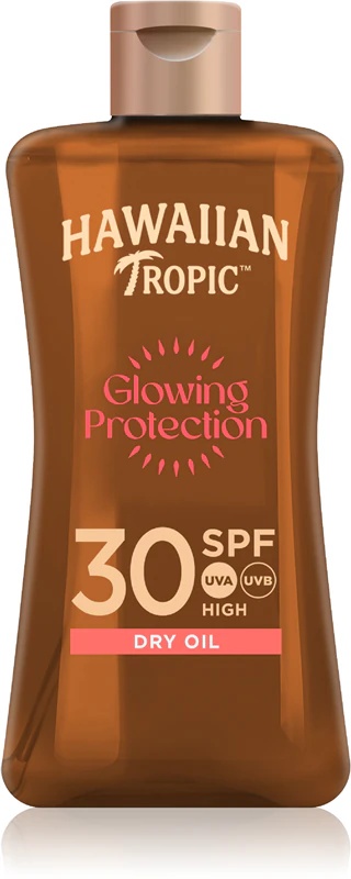 „Hawaiian Tropic“ švytintis apsauginis sausas aliejus su SPF 30