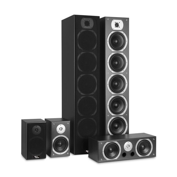 Hi-Fi-/kotiteatterijärjestelmä - Evidence Acoustics EA1240-BK - 5 bassorefleksikaiutinta - 1240 W