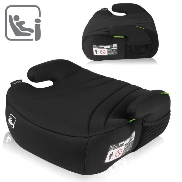 Siège auto rehausseur ceinturé LIONELO Luuk i-Size - 125-150cm - Groupe 3 - Noir