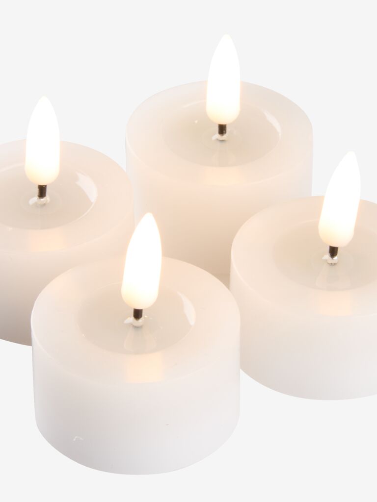 INGEMAN LED sildītājs INGEMAN Ø4xH4cm balts 4 gab./iepak. ar taimeri