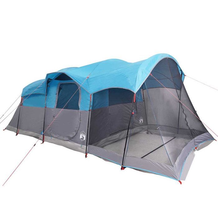 Tenda da campeggio a tunnel vidaXL per 8 persone, blu, impermeabile, tenda da giardino, riparo per esterni, tenda da campeggio, 94786