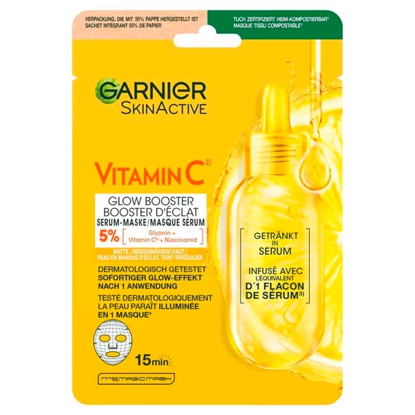 Garnier SkinActive serumske maske s vitaminom C<br>28g