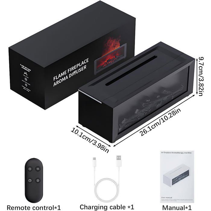 Luchtbevochtigers - Aromadiffusers - Vlamdiffuser - Diffuser met 7-kleurenlicht - Ultra Home