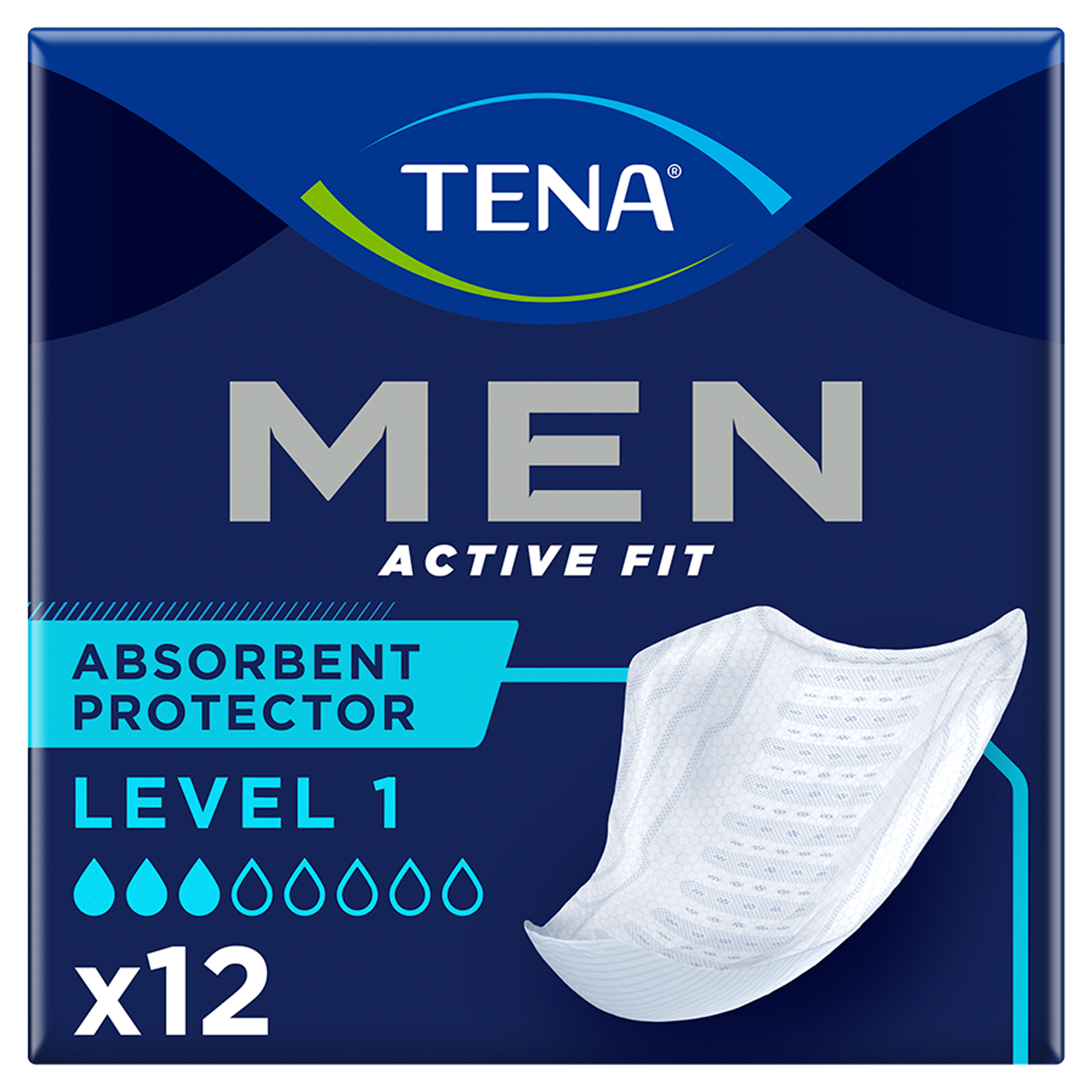 Tena anatomical pads 12 pcs Men