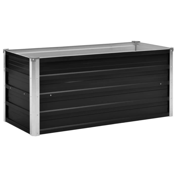Maceta para jardín exterior - Huerto elevado - Antracita 100x40x45