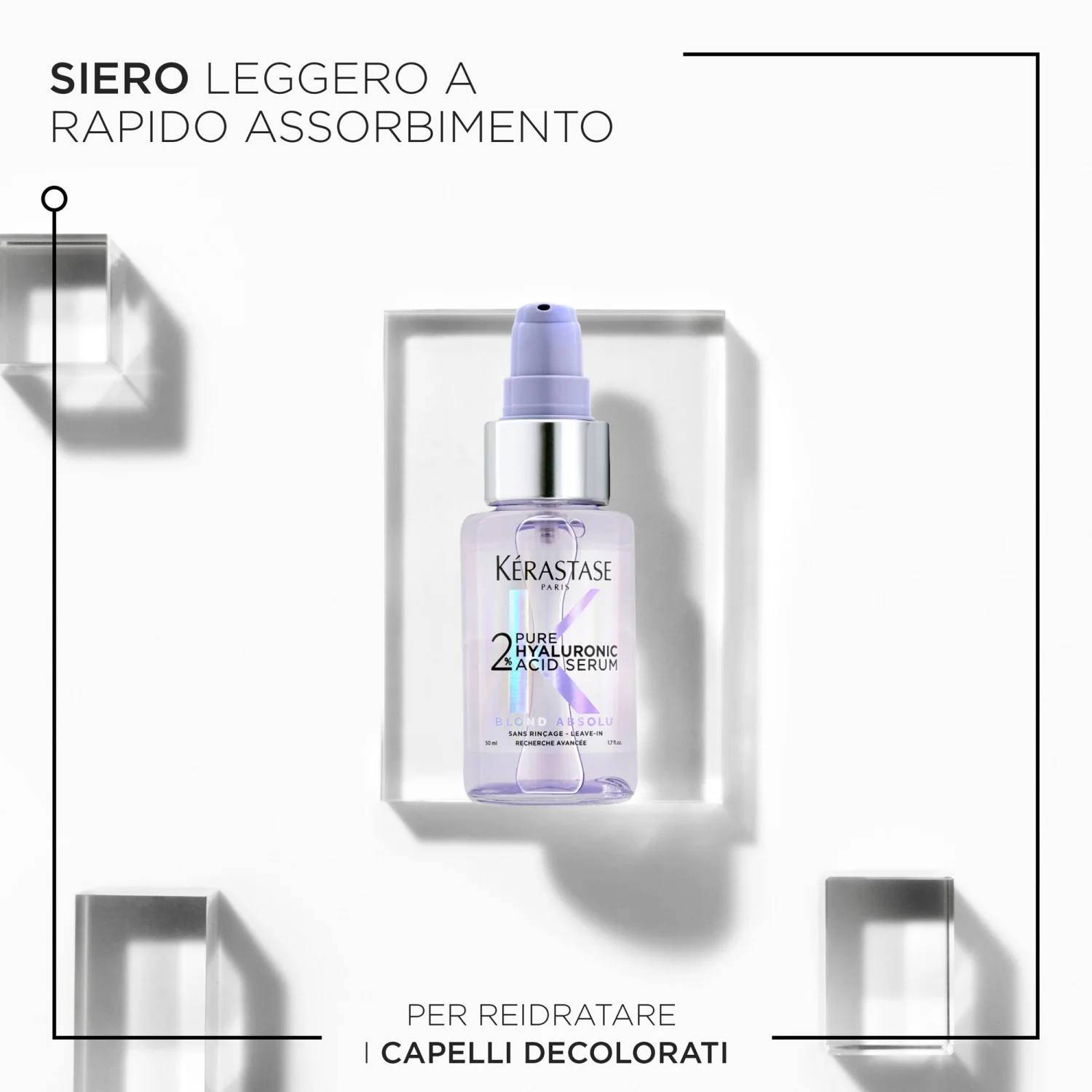 Blond Absolu 2% Pure Hyaluronic Acid Serum - Siero Capelli