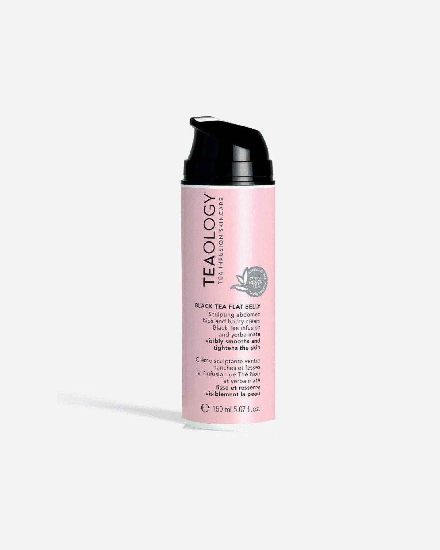 Teaology krema za tijelo s crnim čajem i ravnim trbuhom - 150 ml