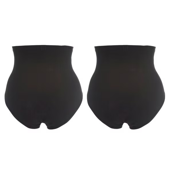 Ženske hlačke Kruidvat Cotton Shape Maxi<br>črne, velikost XL, 2 kosa