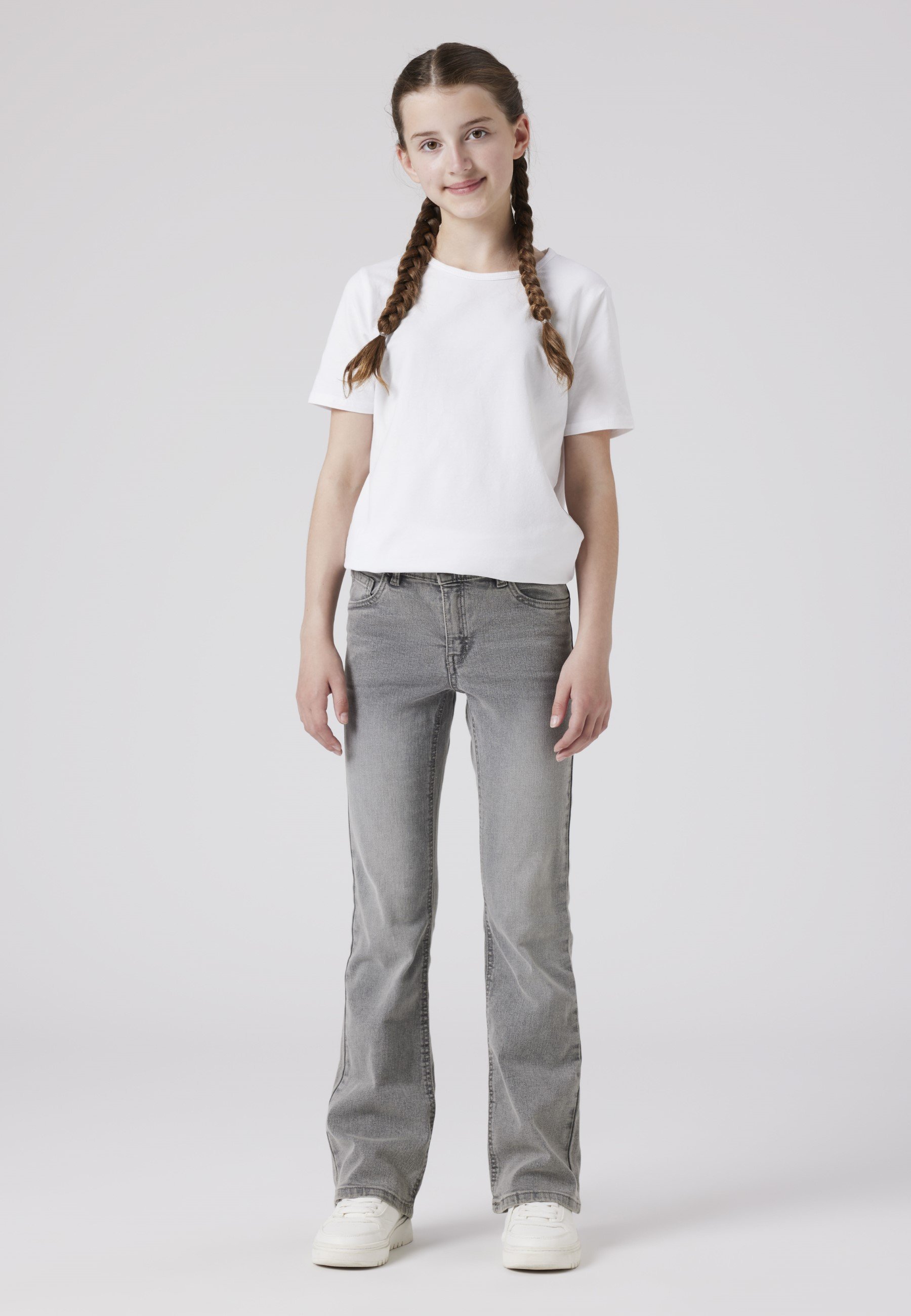 TWO SOON Bootcut jeans - lichtgrijze denim