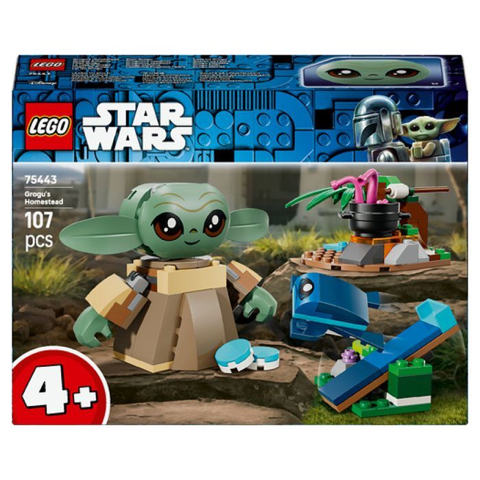LEGO Star Wars 75443 Na Casa do Grogu - Conjunto de Construção para Meninas ou Meninos a partir de 4 Anos - Presente