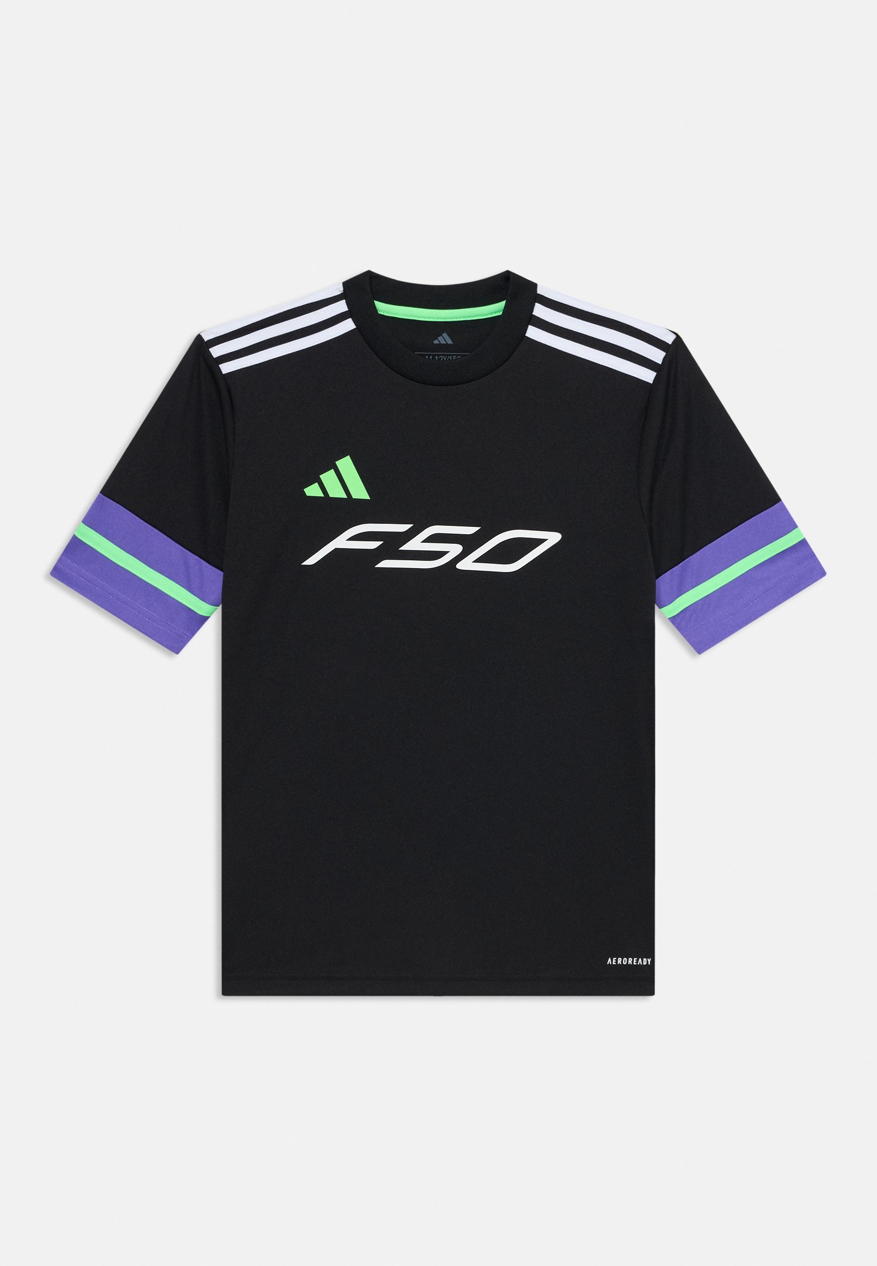 adidas Performance YOUTH UNISEX - Sport T-shirt - zwart/paars rush