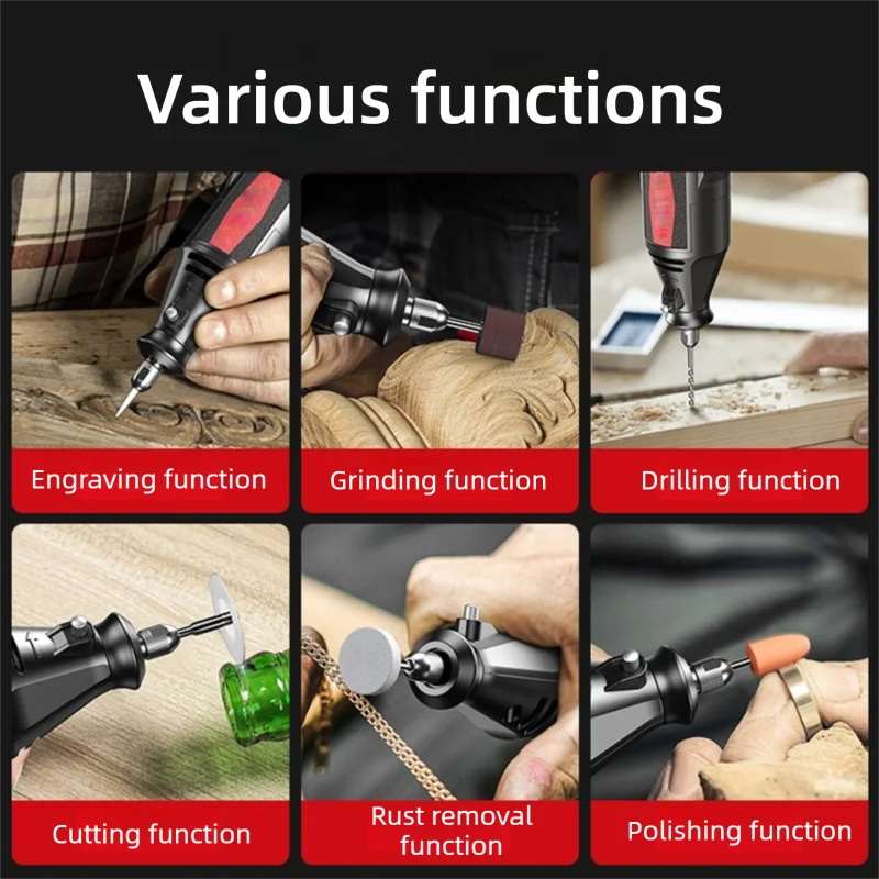 Electric grinder, small handheld grinder, jade carving electric polishing artifact, high-power cutting tool, carving machine