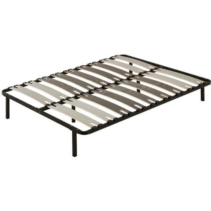 160x200cm lattenbodem CONFORTKIT - DEWINNER - 18 houten latten - 6 poten inbegrepen