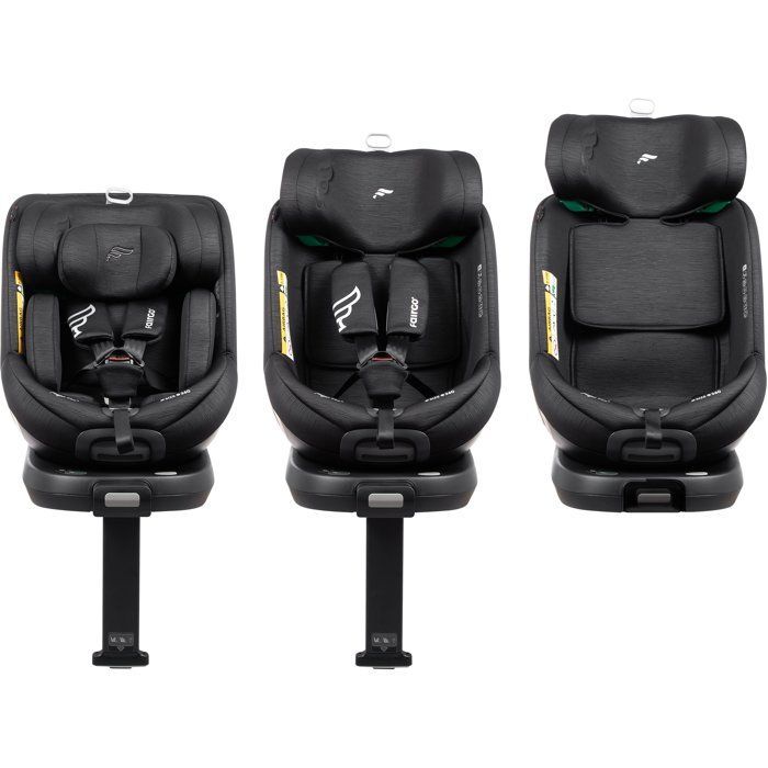 Silla de coche BABYAUTO Magna Plus - Grupo 0/1/2/3 - I-Size - 40/125 cm - Isofix - Giro de 360° - Reclinable - Negra