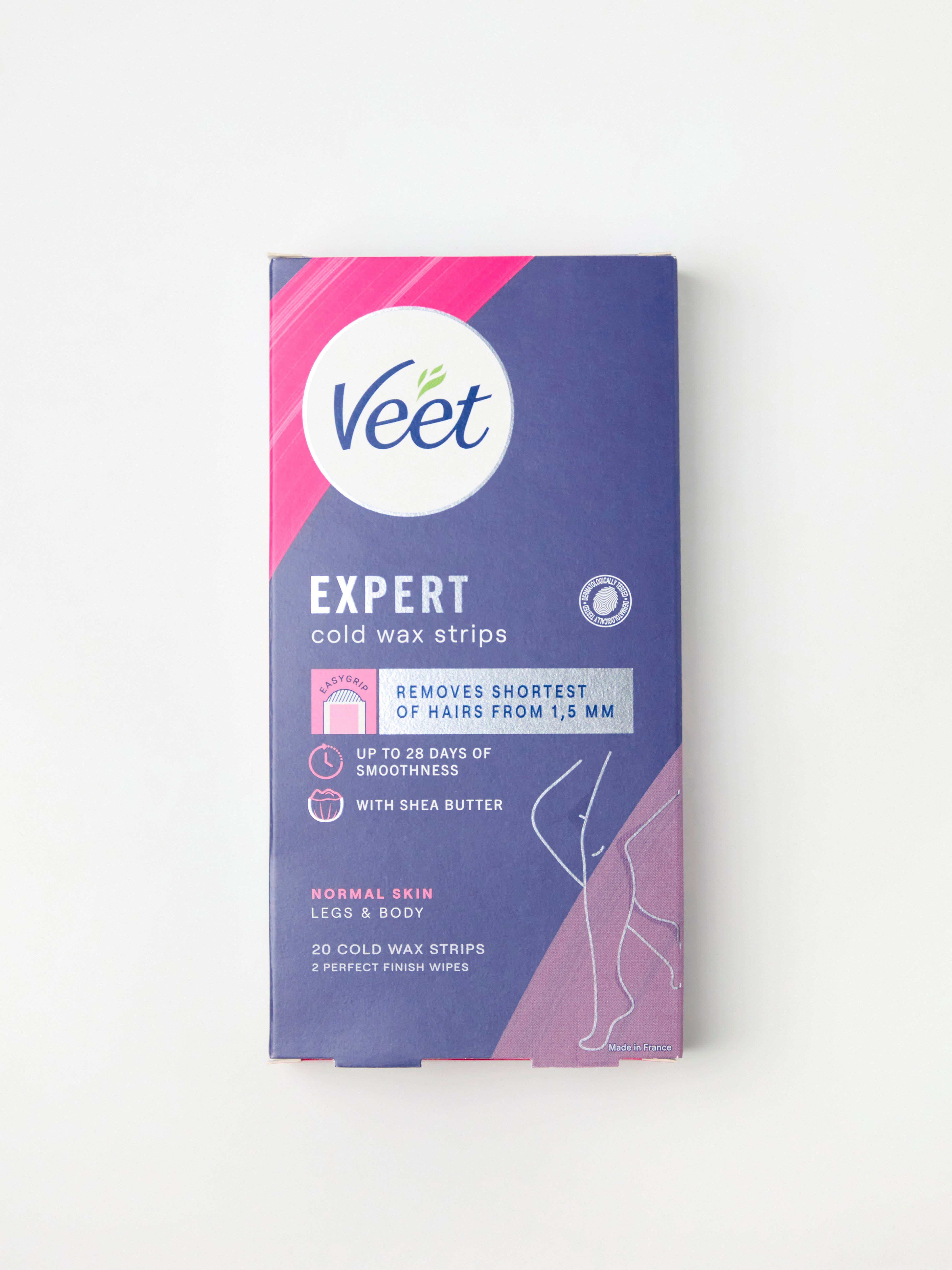 Veet Expert Cold Wax Strips para Pernas e Corpo Sem Cor