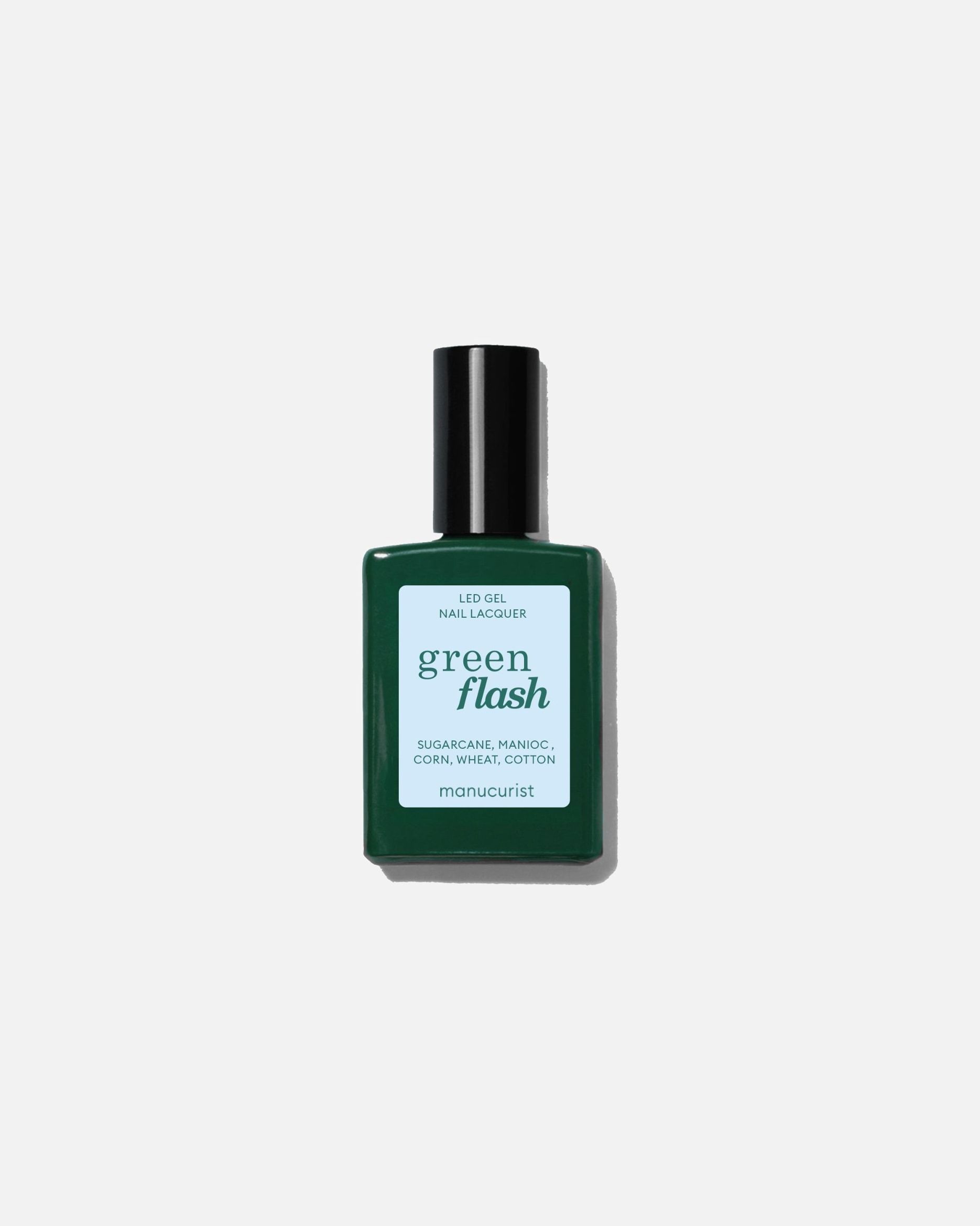 lak na nechty Manucurist zelený LED bleskový gél - 15 ml