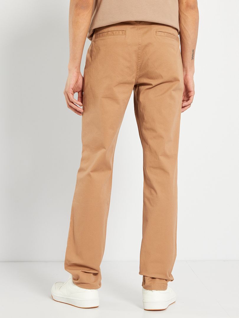 Pantalones chinos ajustados - L34 - BEIGE