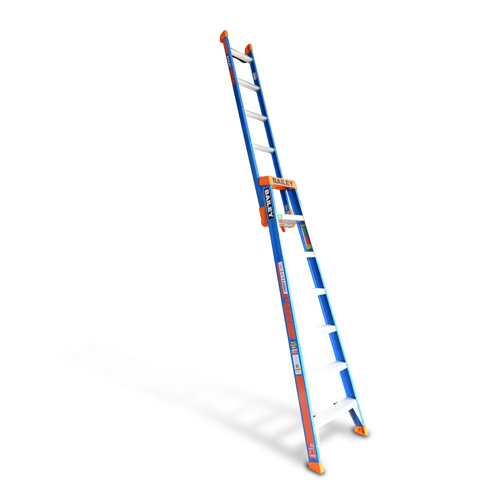 Escada de fibra de vidro BAILEY 2,1 m SLS 3 em 1 150 kg FS13885