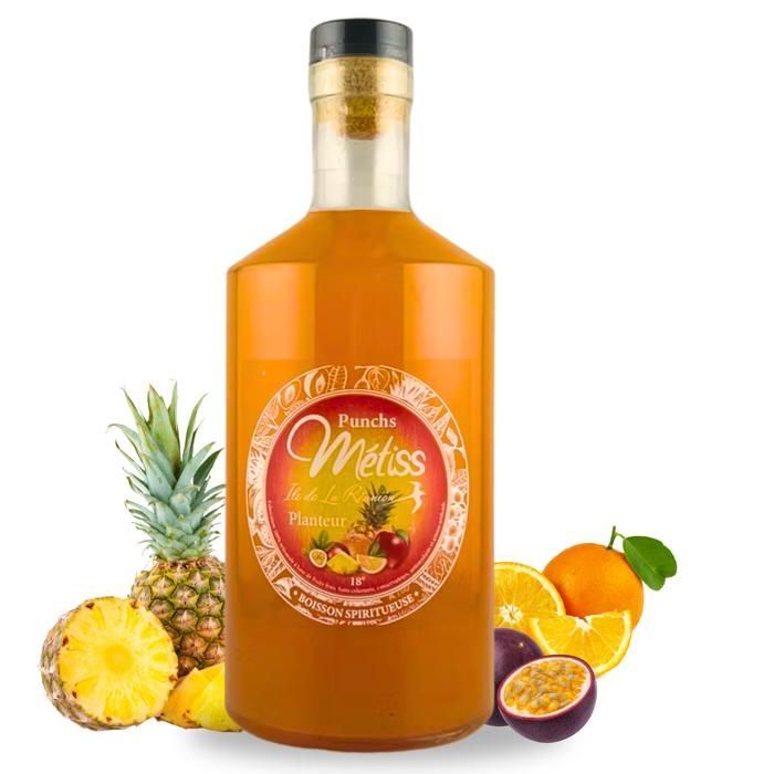 RHUM METISS - 18° Planter's Punch | Garrafa de 50cl feita com rum 100% da Ilha da Reunião