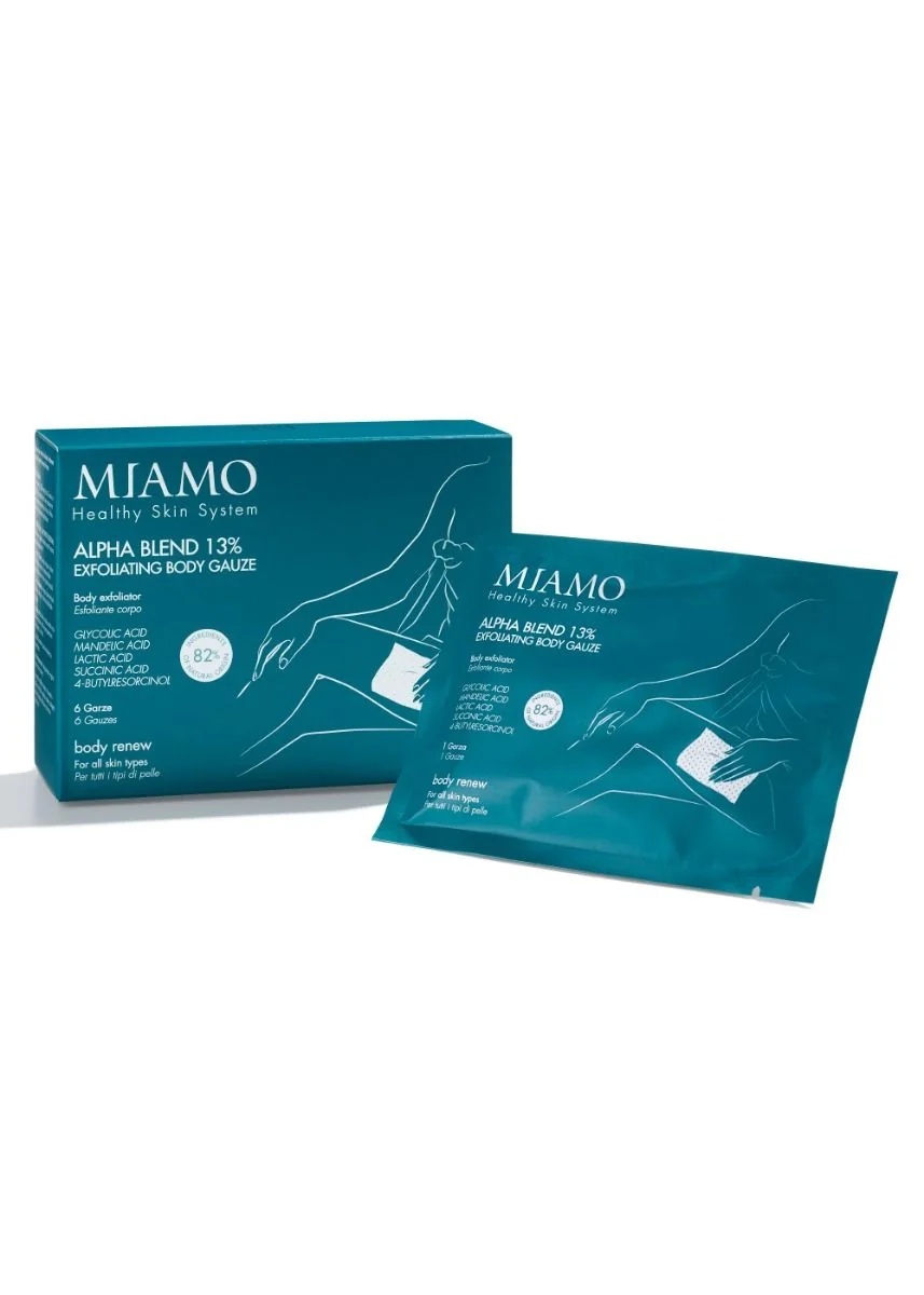 MIAMO Miamo Alpha Blend 13% Exfoliërende lichaamsgaasjes 6-pack