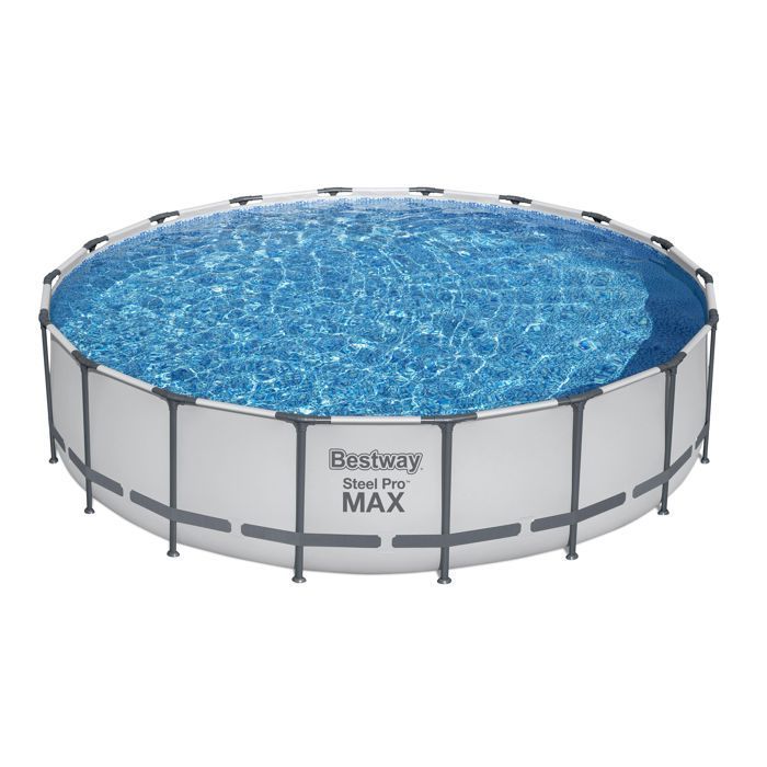 Piscina tubular redonda acima do solo Bestway STEEL PRO MAX POOLS Ø5,49 x 1,22m